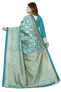 Beautiful Green Art Silk Woven Design Saree With Blouse Piece For Women-thumb2