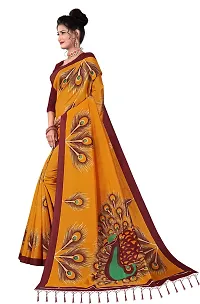 Elegant Art Silk Printed Saree with Blouse piece For Women-thumb3