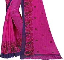 Elegant Georgette Printed Saree with Blouse piece For Women-thumb4