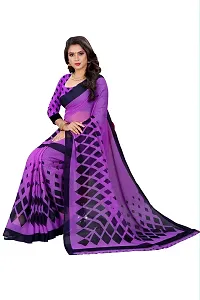 Beautiful Multicoloured Georgette Printed Saree With Blouse Piece For Women Pack Of 2-thumb4