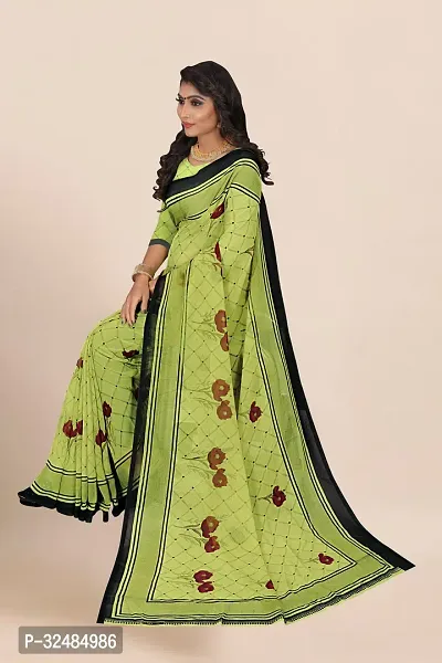 Elegant Georgette Printed Saree with Blouse piece For Women-thumb5