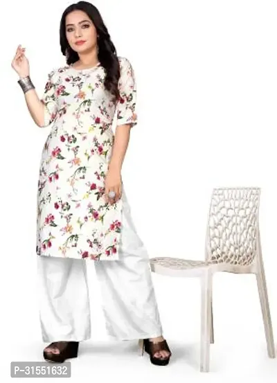 Stylish Crepe Stitched Kurta For Women-thumb0