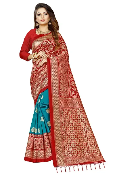 Glamorous Polycotton Saree without Blouse piece 