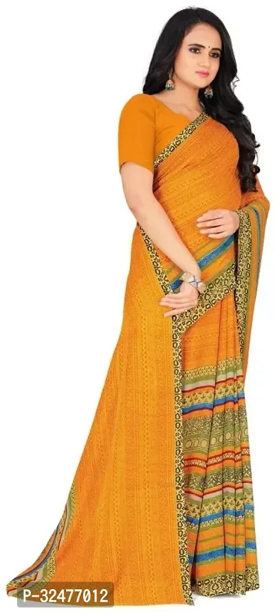 Beautiful Multicoloured Georgette Printed Saree For Women-thumb3