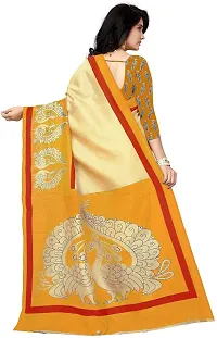 Elegant Cotton Silk Printed Saree with Blouse piece For Women-thumb2