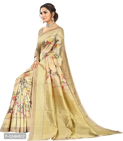 Elegant Art Silk Printed Saree with Blouse piece For Women-thumb5