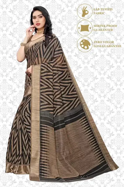 Best Selling Linen Blend Saree with Blouse piece 