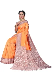 Stylish Multicoloured Art Silk Printed Saree with Blouse piece For Women Pack of 2-thumb3