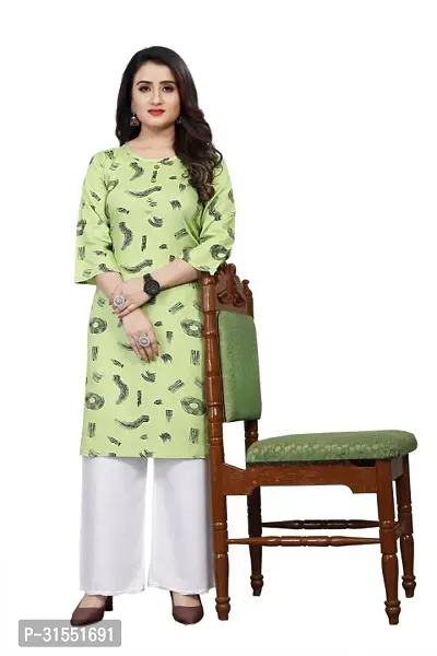 Stylish Crepe Stitched Kurta For Women-thumb0