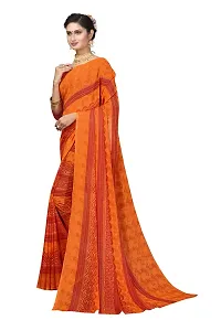 Stylish Georgette Printed Saree with Blouse piece For Women Pack Of 2-thumb2