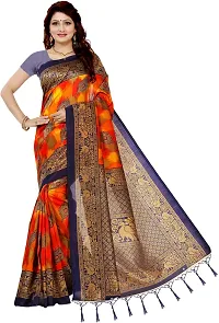 Elegant Art Silk Printed Saree with Blouse piece For Women-thumb4