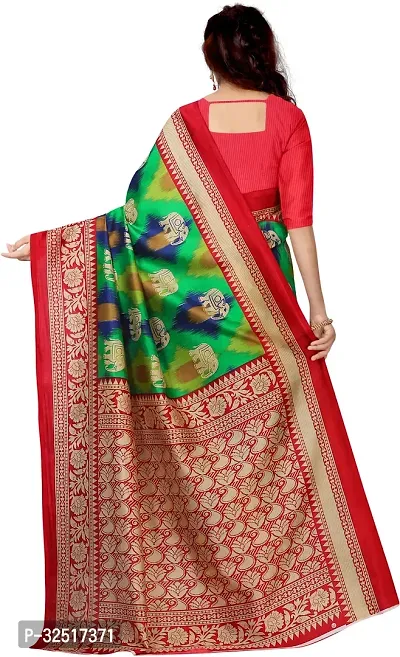 Beautiful Multicoloured Art Silk Printed Saree With Blouse Piece For Women Pack Of 2-thumb4