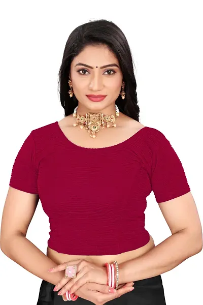 Reliable Lycra Blend Stitched Blouses For Women