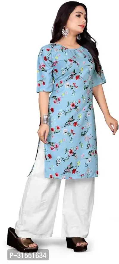 Stylish Crepe Stitched Kurta For Women-thumb0