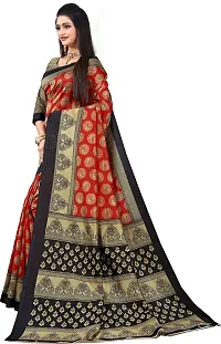 Beautiful Multicoloured Art Silk Printed Saree With Blouse Piece For Women Pack Of 2-thumb2