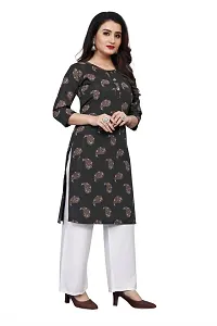 Stylish Crepe Stitched Kurta For Women-thumb1