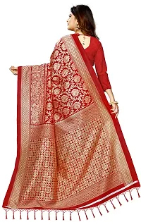 Elegant Art Silk Printed Saree with Blouse piece For Women-thumb1