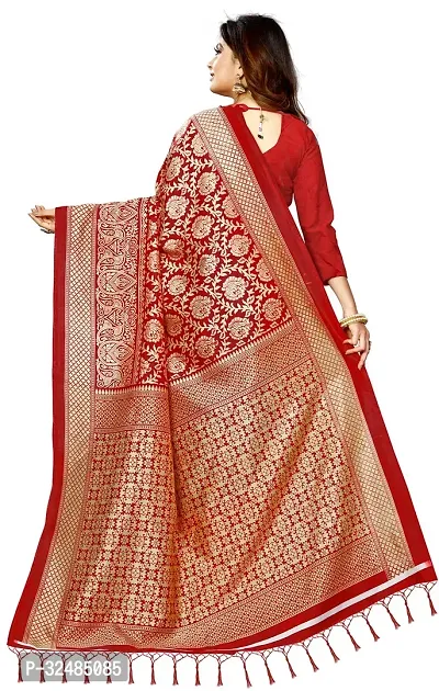 Elegant Art Silk Printed Saree with Blouse piece For Women-thumb2