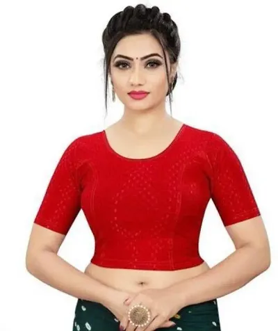 Reliable Lycra Blend Stitched Blouses For Women