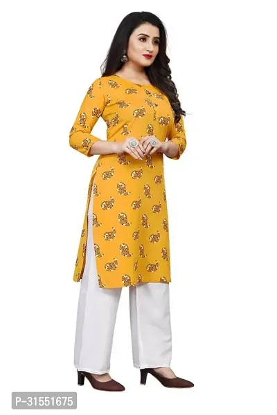 Stylish Crepe Stitched Kurta For Women-thumb2