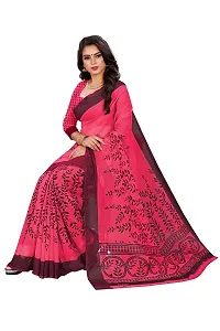 Beautiful Multicoloured Georgette Printed Saree With Blouse Piece For Women Pack Of 2-thumb1