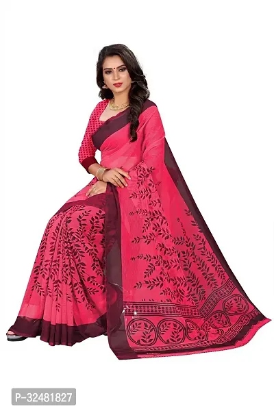 Beautiful Multicoloured Georgette Printed Saree With Blouse Piece For Women Pack Of 2-thumb2