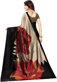 Elegant Art Silk Printed Saree with Blouse piece For Women-thumb1