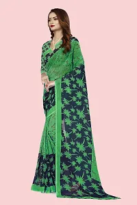 Elegant Georgette Printed Saree with Blouse piece For Women-thumb3