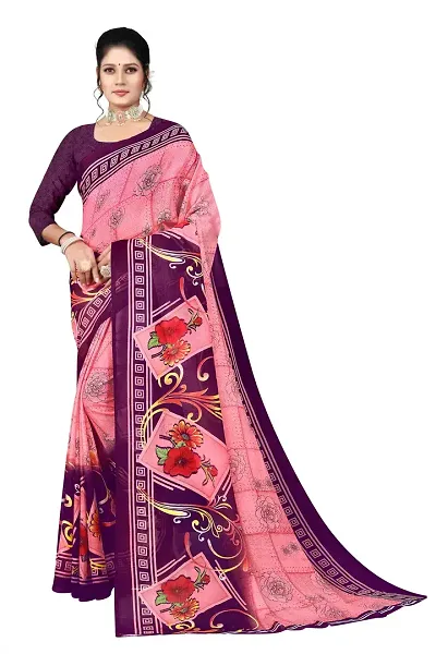 Beautiful Georgette Self Pattern Saree For Women