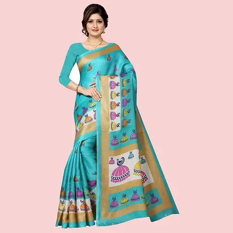 Stylish Polycotton Saree without Blouse piece For Women