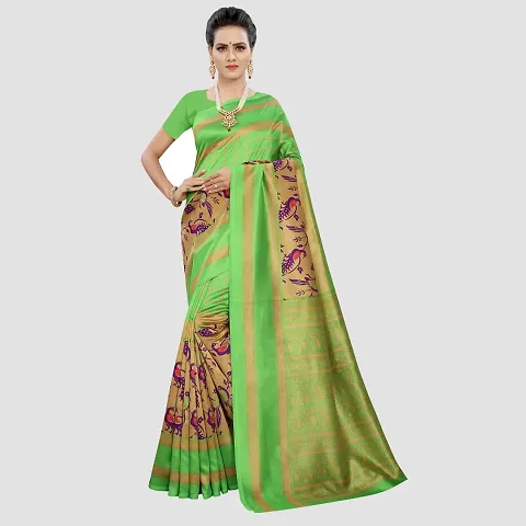 New In Silk Blend Saree with Blouse piece 