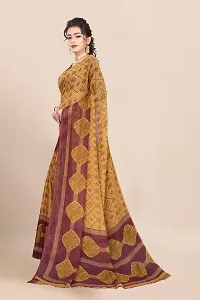 Elegant Georgette Printed Saree with Blouse piece For Women-thumb3