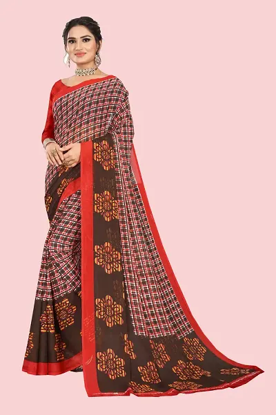 Beautiful Georgette Self Pattern Saree For Women