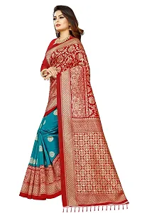 Elegant Art Silk Printed Saree with Blouse piece For Women-thumb2