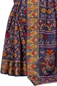 Elegant Cotton Silk Printed Saree with Blouse piece For Women-thumb3