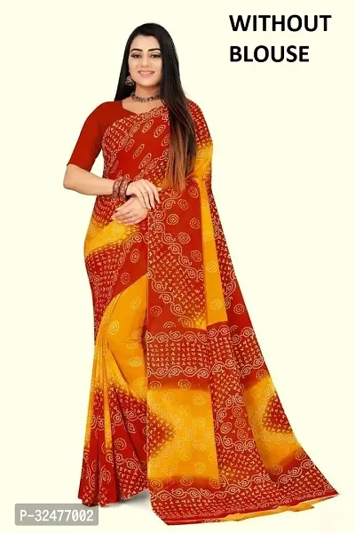 Beautiful Multicoloured Georgette Printed Saree For Women-thumb0