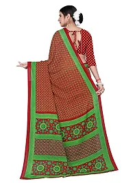 Beautiful Multicoloured Georgette Printed Saree With Blouse Piece For Women-thumb3