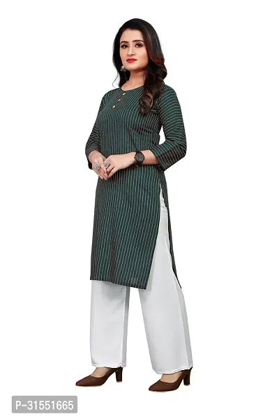 Stylish Crepe Stitched Kurta For Women-thumb0