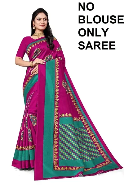 Ruhab's Women Crepe Daily Wear Digital Prints Saree With Unstitched BlouseElegant Ethnic Wear |