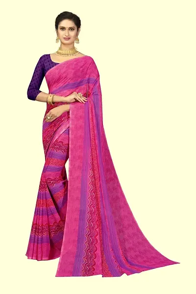 Elegant Polycotton Saree without Blouse piece For Women