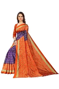 Stylish Multicoloured Art Silk Printed Saree with Blouse piece For Women-thumb4