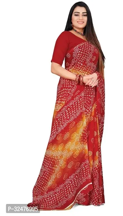 Beautiful Multicoloured Georgette Printed Saree For Women-thumb3