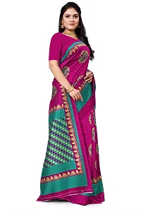 Beautiful Multicoloured Art Silk Printed Saree For Women-thumb2