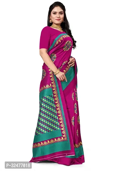 Beautiful Multicoloured Art Silk Printed Saree For Women-thumb3