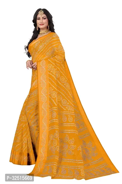 Stylish Cotton Silk Printed Saree with Blouse piece For Women Pack Of 2-thumb3