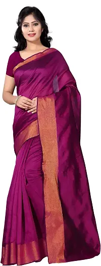 Stylish Polycotton Saree without Blouse piece For Women