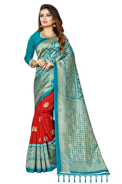 Polycotton Sarees Without Blouse Piece