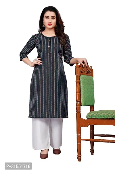 Stylish Crepe Stitched Kurta For Women-thumb3