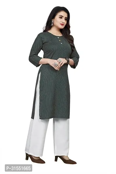 Stylish Crepe Stitched Kurta For Women-thumb2