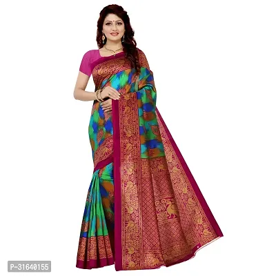 Elegant Purple Art Silk Saree without Blouse piece For Women-thumb0